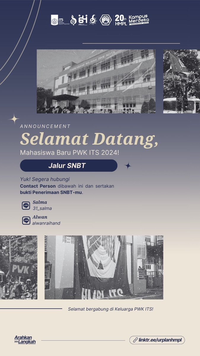 Congratsss!! buat temen-temen yang berhasil lolos jalur snbt🤩 buat yang belum lolos tetep semangat jugaa ya! kita tunggu kalian disini🤗🤗

Selamat bergabung di keluarga PWK ITS!🤎