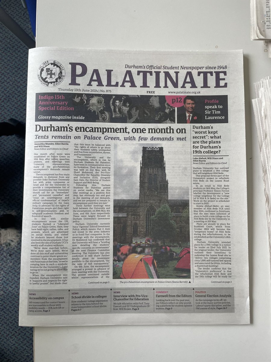 elliotburrin's tweet photo. My last edition of @PalatinateUK as Editor-in-Chief today — very proud of this one https://t.co/ZXNEdpzEpJ