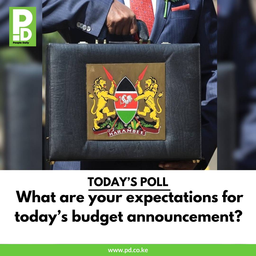 PeopleDailyKe's tweet image. What are your expectations for today’s budget announcement?
#budget2024 #TalktoPD