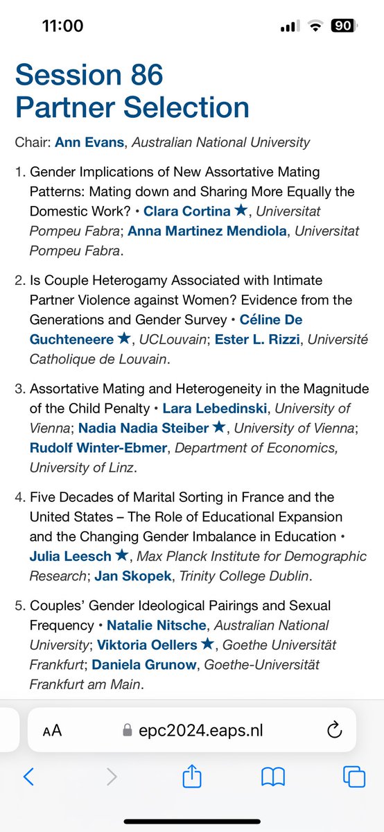 TCD Sociology (@tcdsociology) on Twitter photo Our recent PhD graduate <a href="/JuliaLeesch/">Julia Leesch</a> is presenting a paper on marital sorting at #EPC2024 on Friday! Our recent PhD graduate <a href="/JuliaLeesch/">Julia Leesch</a> is presenting a paper on marital sorting at #EPC2024 on Friday!