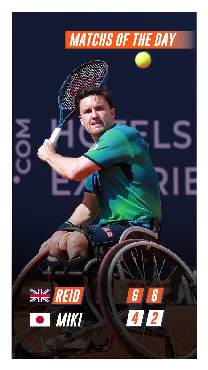 Ça passe pour <a href="/GordonReid91/">Gordon Reid</a>, qui s'impose 6-4 6-2 face à Takuya Miki ! 👏

<a href="/WChairTennisGB/">Wheelchair Tennis (LTA)</a>