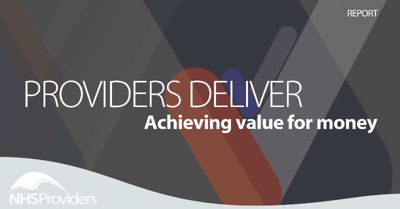 NHSProviders's tweet photo. Trusts are united in their ambition to improve productivity and deliver high value care.

Today we launch our latest #ProvidersDeliver report, sharing some of the approaches trusts have taken to increase productivity in the face of tough challenges.

Read now⬇️