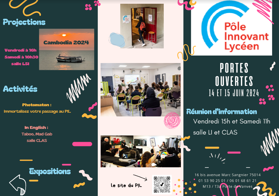 Demi-journées portes ouvertes au PIL, venez nous voir ! pilparis.org/2024/06/13/dem…