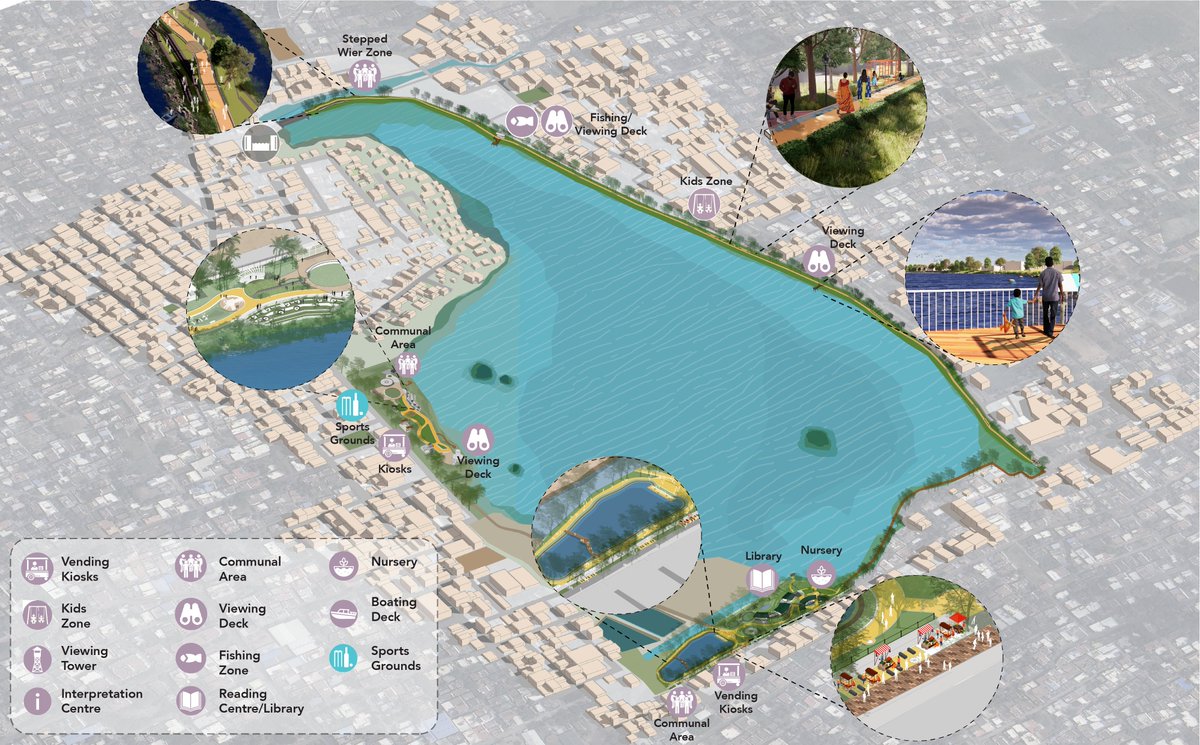 Compartment_S4's tweet photo. We're partnering with @CMDA_Official to rejuvenate #sembakkamlake in #Chennai.Our project aims at  rejuvenating the lake and creating public spaces. Let's bring life back to our urban lakes especially when freshwater sources in our cities are drying up due to global warming. https://t.co/Ftuz9NVeJ6