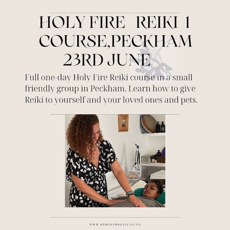 Reiki course at Bellenden with Diana Cox on Sunday, 23 June. Come and join us!