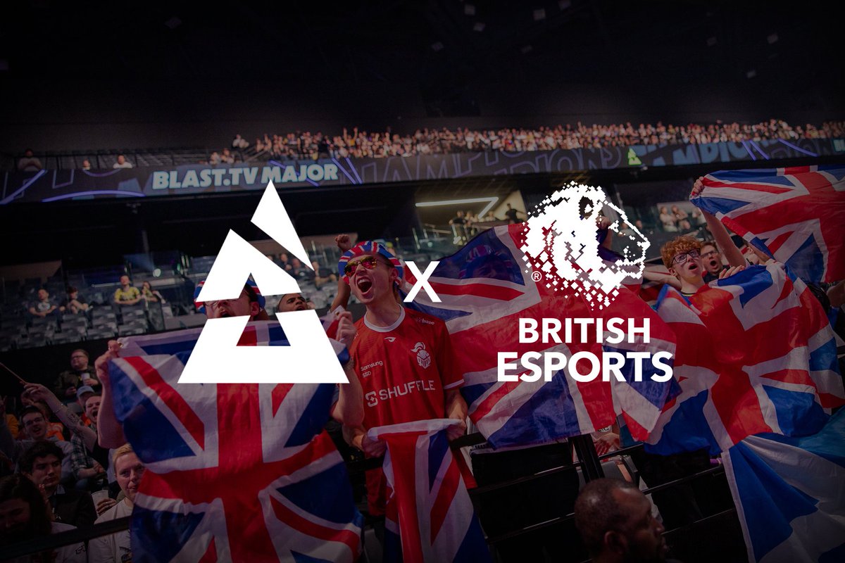 British Esports and <a href="/BLASTEsports/">BLAST</a>  are joining forces to drive the growth and development of the UK esports ecosystem. 

Our collaboration aims to ensure the UK esports scene is supported from grassroots to pro with talent, infrastructure and events that put the UK firmly on the