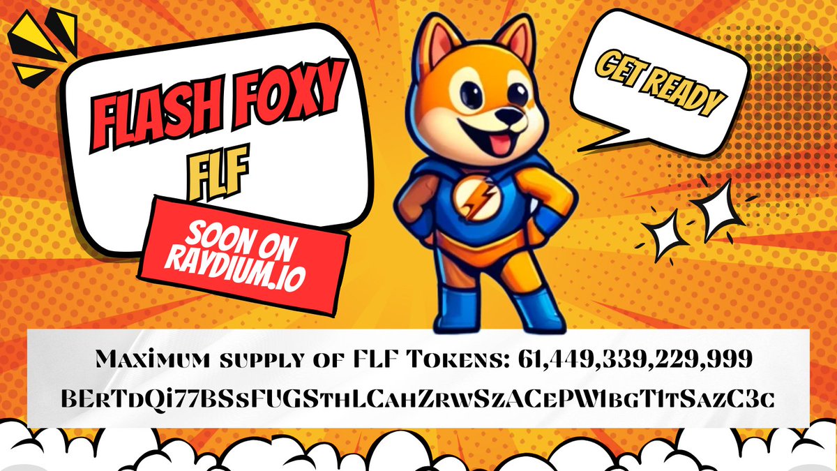 FlashFoxyMeme's tweet photo. 🦊💥 FlashFoxy Alert! 💥🦊
Hold onto your hats, folks, because the FLF token is about to hit the trading floor on https://t.co/xxthTqctQv soon! 🎉📈
#cryptofun #MemeCoinMania2024 #MEMECOİN #solana #FlashFoxy #FLFToken #crypto #cryptomemes https://t.co/wRCIz8Q8Rp