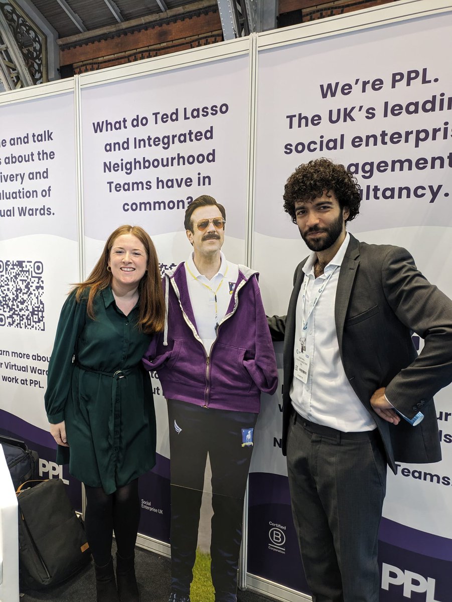 PPL (@pplthinks) on Twitter photo We’re open for business on day 2 of the <a href="/ConfedExpo/">NHS ConfedExpo</a>!
Come to stand C10a to learn about our work with Integrated Neighbourhood Teams and Virtual Wards implementation & evaluation.
Our team (and Ted Lasso) can’t wait to meet you! We’re open for business on day 2 of the <a href="/ConfedExpo/">NHS ConfedExpo</a>!
Come to stand C10a to learn about our work with Integrated Neighbourhood Teams and Virtual Wards implementation & evaluation.
Our team (and Ted Lasso) can’t wait to meet you!