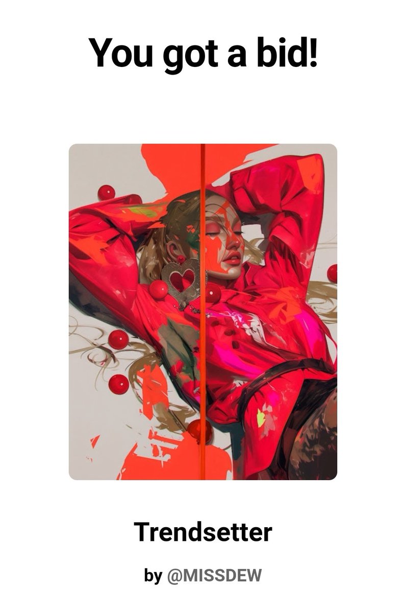 SUNMOON69065181's tweet photo. Gm โ๏ธ Breaking news!
Just realized
@tokioflo has outbid @saucebook on my piece with a new bid ๐ฅณ๐
Grateful to both Tokioflo and Mark for their bids โค๏ธโค๏ธ
What's next? Will there be more bids? ๐ฅ
Auction Ends in 12 h!!
๐Current bid 0.0061 $ETH base
#bidwar ๐โฌ๏ธ https://t.co/XnZKXkwyLm