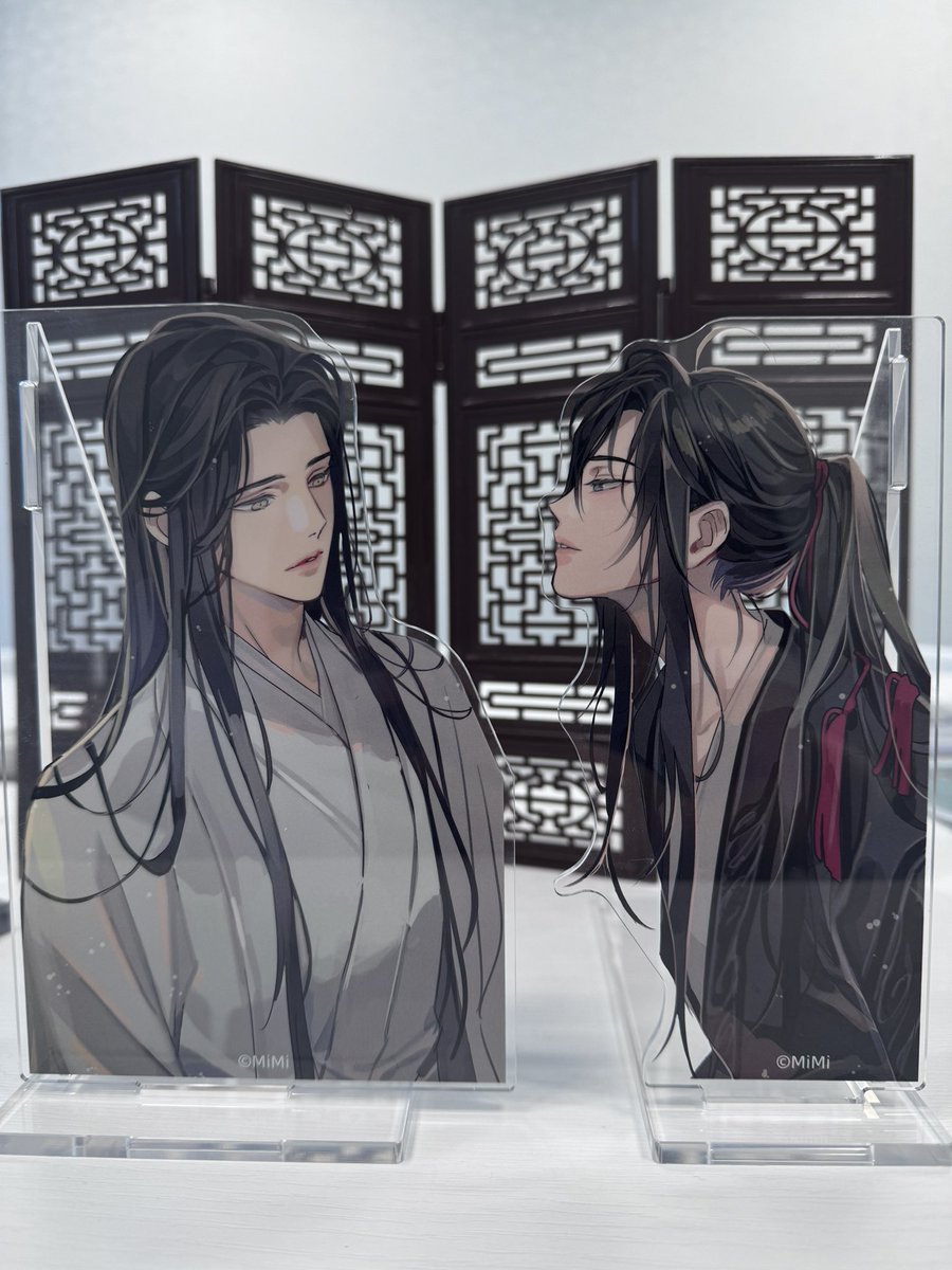 【未開封】魔道祖師 あみあみ池袋mini アクリルブックエンド 忘羨 未開封】魔道祖師 あみあみ池袋mini アクリルブックエンド 忘羨