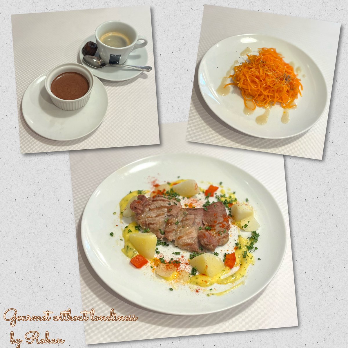 kitanjp's tweet photo. 孤独じゃないグルメ（赤坂）今日は私のフェアウェルランチ。フランス田舎＆家庭料理のALI-BAB。前菜はキャロットラペ、主菜は豚肩ロースのグリル ベアルヌ地方風、デザートはチョコレートムース。いと旨し。ゴチでした😋#お昼ごはん #フランス料理 #ビストロ #豚肩ロースのグリル #alibab #赤坂グルメ https://t.co/rsEiLIpjcN