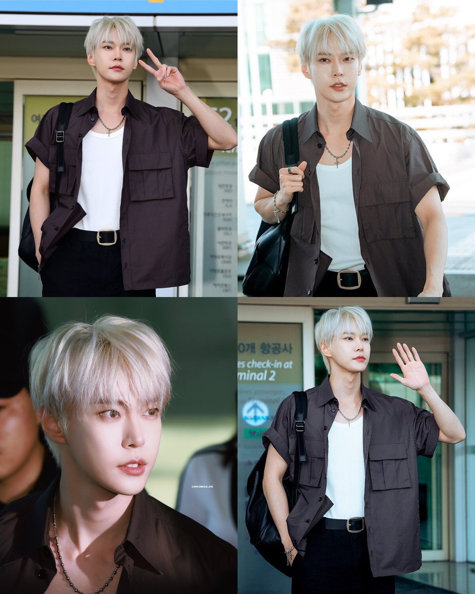 kdysource's tweet photo. doyoung platinum blonde hair 🤍 https://t.co/ncixLRxAzw
