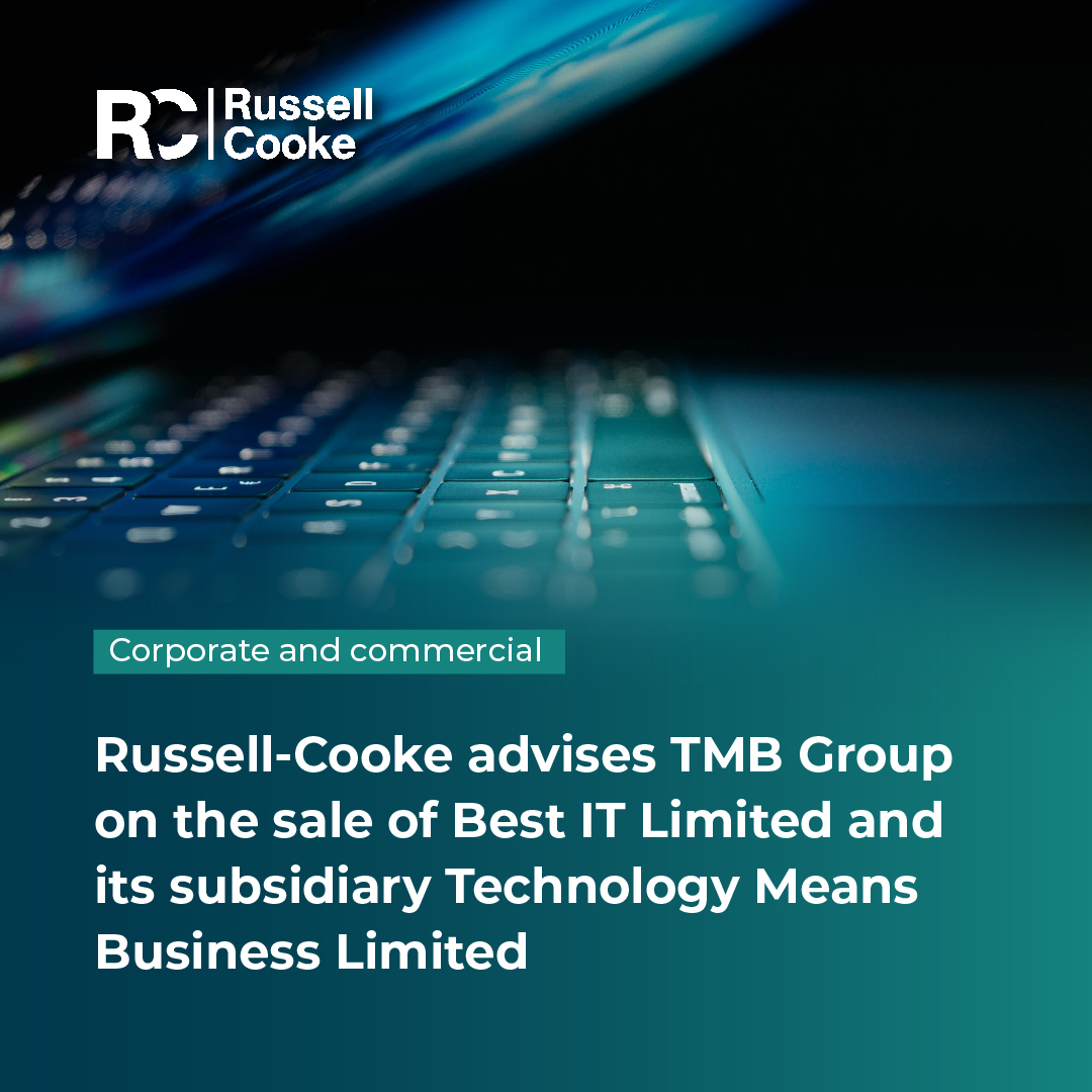 Our corporate and commercial team has advised professional IT support and service provider <a href="/TmbGroup/">TMB Group</a>  on the sale of Best IT Limited and its subsidiary Technology Means Business to managed service provider <a href="/Fifosys/">Fifosys</a> . 

Read more:
🔗russell-cooke.co.uk/news-and-insig…