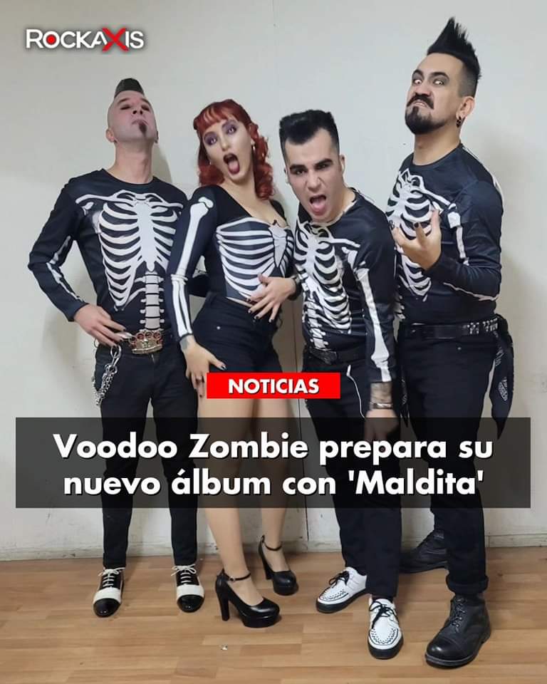 rockaxisoficial's tweet photo. 🎸 **Voodoo Zombie Estrena 'Maldita'** 🎸

Voodoo Zombie lanza 'Maldita', su nuevo sencillo, disponible el 21 de junio. Celebra con ellos en el Bar de René junto a Sinasilo. 👉🏼https://t.co/nCHkrOWzIB

Descubre más en nuestra web. #VoodooZombie #Maldita #NuevoDisco https://t.co/5iVtnmgidf