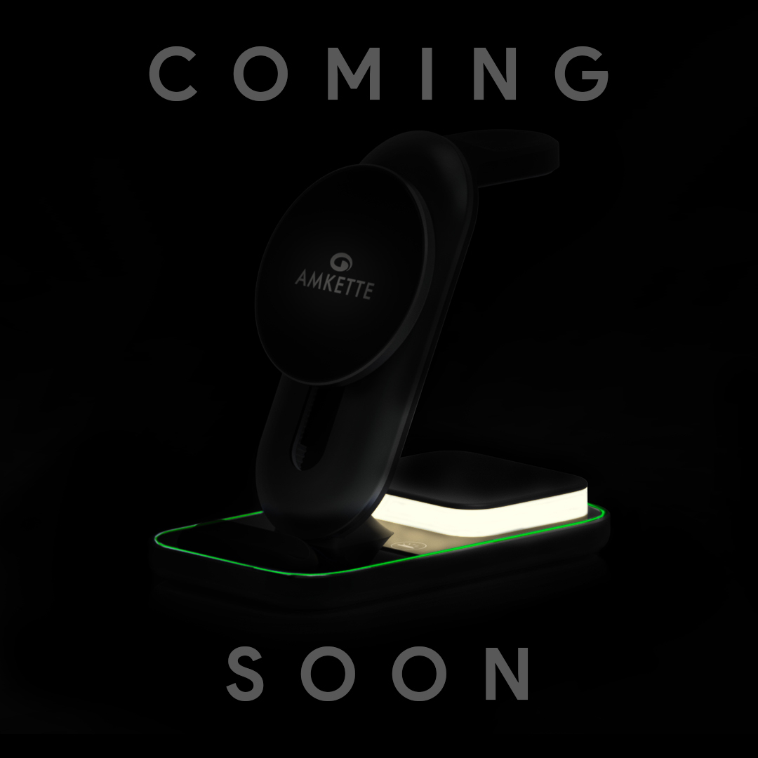 Are you ready for a #Revolution in Wireless Charging Tech? 👀🔋

#Amkette #Teaser #WirelessCharger #ComingSoon