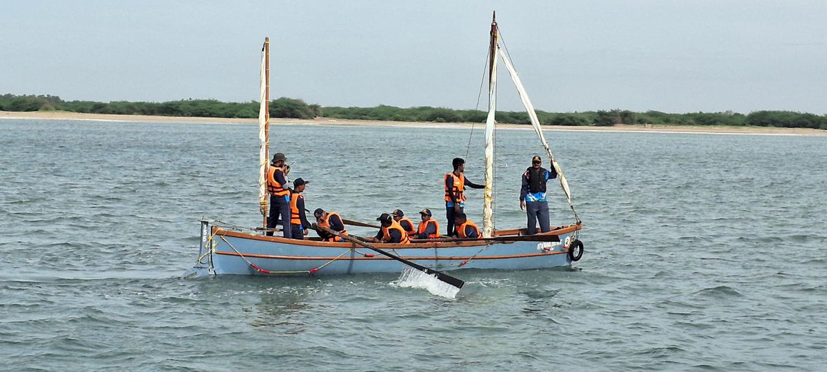 NCCDte_TNPAN's tweet photo. @HQ_DG_NCC @indiannavy @PIB_India @IndiannavyMedia @Def_PRO_Chennai + Seventh day of Ocean Sailing Expedition started from Poompuhar and reached Parangipettai. https://t.co/ixvJSMVhKE