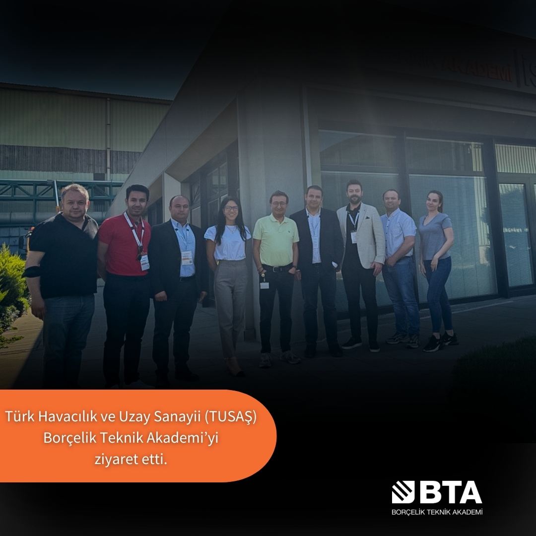 borcelikakademi's tweet photo. TUSAŞ ekibi Borçelik Teknik Akademi’yi ziyaret etti. TUSAŞ ve Borçelik Teknik Akademi olarak birlikte gerçekleştirebileceğimiz iş birlikleri ve projeler hakkında konuştuk. #BTA #TUSAŞ https://t.co/sn0CzKRwS1