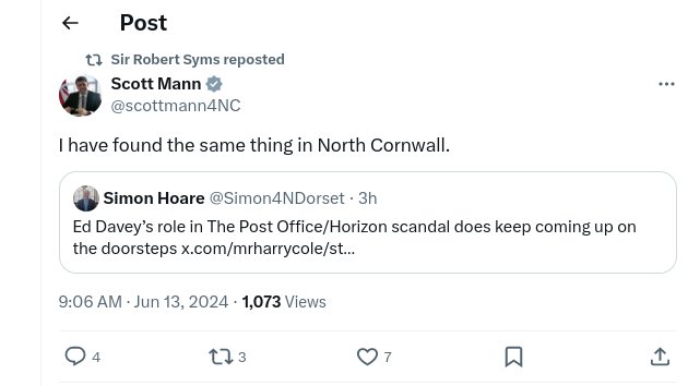 TanglewoodSteve's tweet image. Oh dear the #Conservatives seem to have got their knickers in a twist over the possibility that the #LibDems could become the largest Opposition Party after the #GeneraElection.
Wondering just how many doors their #Poole candidate Sir @RobertSyms  has actually knocked on?