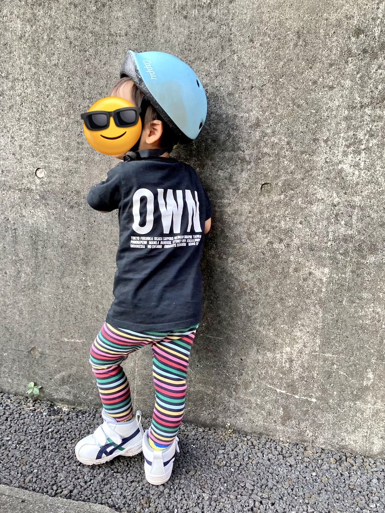 chibahiro0514's tweet photo. 弊社キッズTシャツ（STAPA景品）を着こなす、息子2歳児。 https://t.co/pFbyJOUpwm