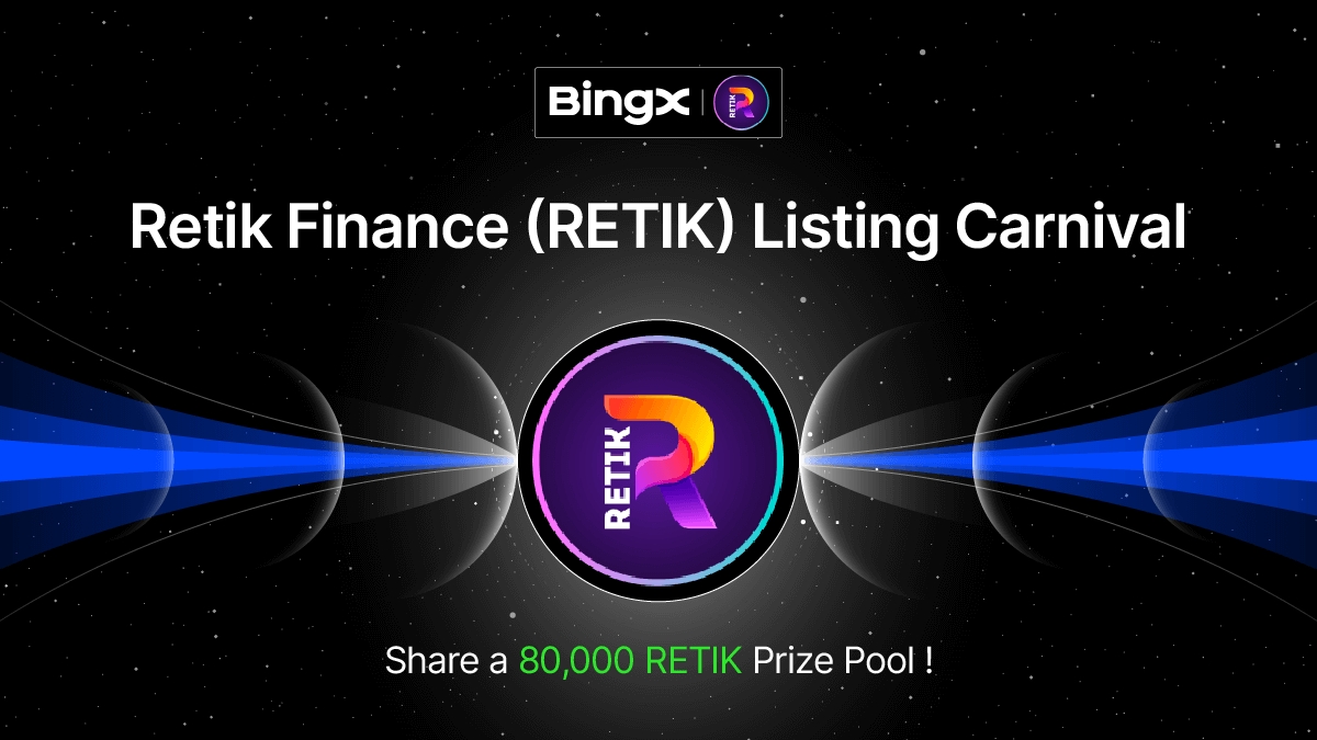BingXOfficial's tweet photo. 🎁 $RETIK Listing Carnival  @retikfinance

💰 Share a prize pool up to 80,000 RETIK!

Details 👉 = https://t.co/3QDcRM0OJS

💰 5 winners! 220 RETIK #Giveaway each!
✅ To enter: RT this tweet and tag 5 friends. https://t.co/HqT6uo5vnn