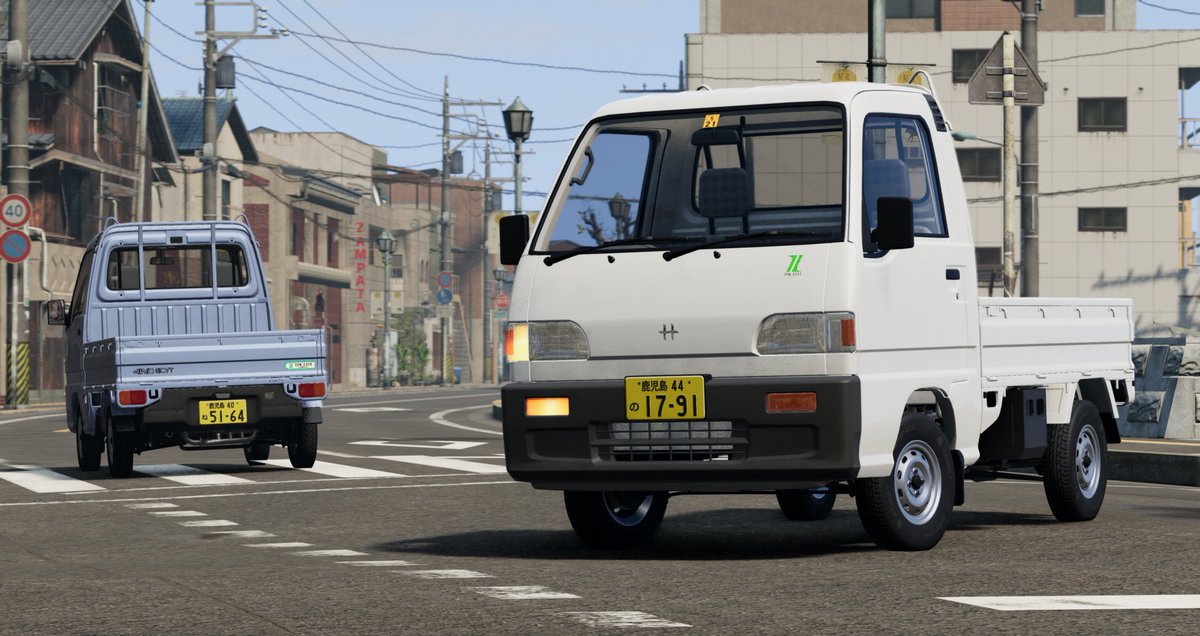 s2k_type_s's tweet photo. 遂にBeamNG軽トラ戦争に第三勢力登場。RR、4気筒、スーチャー付きもある、スバル・サンバー改めヒロチ・タレント Modが登場。
バン・ワゴンボディはないものの、丸目やクラシック顔設定のバリエーシ���ン、そしてDocroswagge氏の定評あるクオリティは軽トラMod最高と言える #BeamNG https://t.co/JdcdEOtG2N