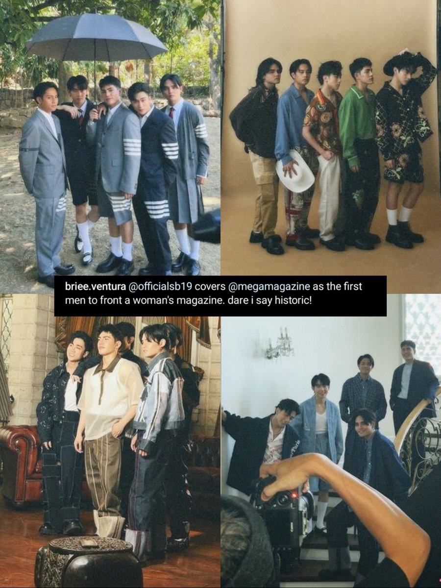kluhriscanino's tweet photo. "first men to front a woman's magazine"

#SB19  #MEGABallFoodAndFashion https://t.co/qjvPm8a0Gw