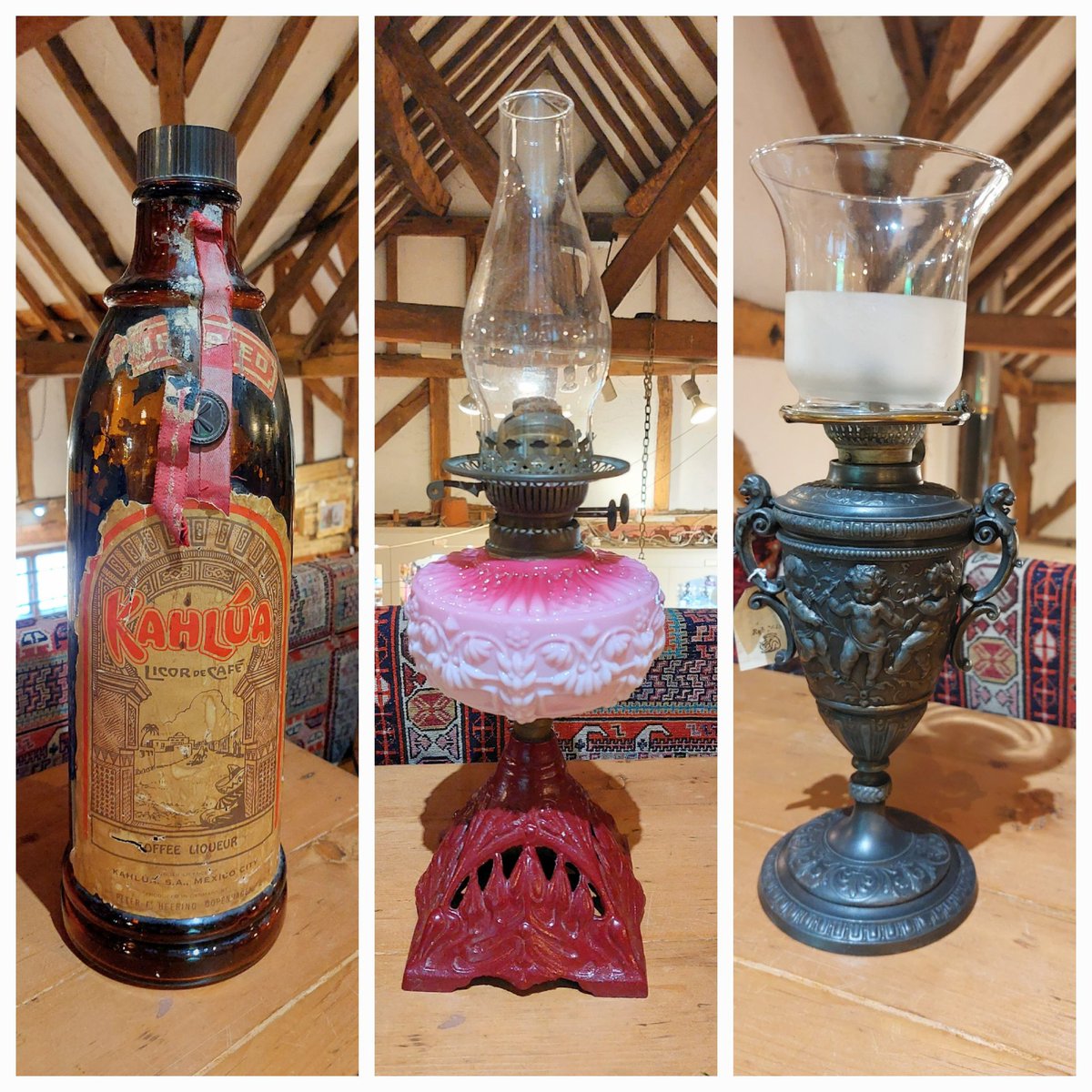eversleybarn's tweet photo. #frenchpottery #frenchvase #vintagebarbottle #oillamps #victorianoillamps #judismithantiques #eversleybarnantiques https://t.co/JS3pnfkIa1