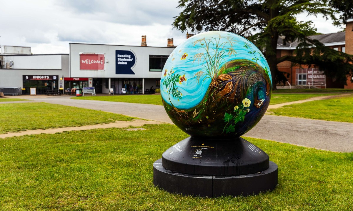 UniofReading's tweet photo. Four giant globes appear on campus.

As students drift away for their summer break, University gossip kicked into overdrive as four large orbs appeared overnight on our Whiteknights campus.

But where did they come from? What do they mean?

Find out more https://t.co/6j42yMhuqg https://t.co/voXMI55XT3