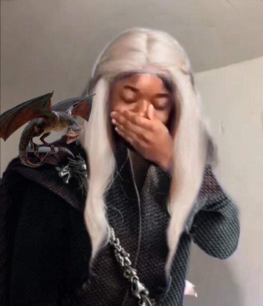 i'm such a hypocrite because i'm gonna be hyping grandma vhagar on the conquest show when visenya is her rider