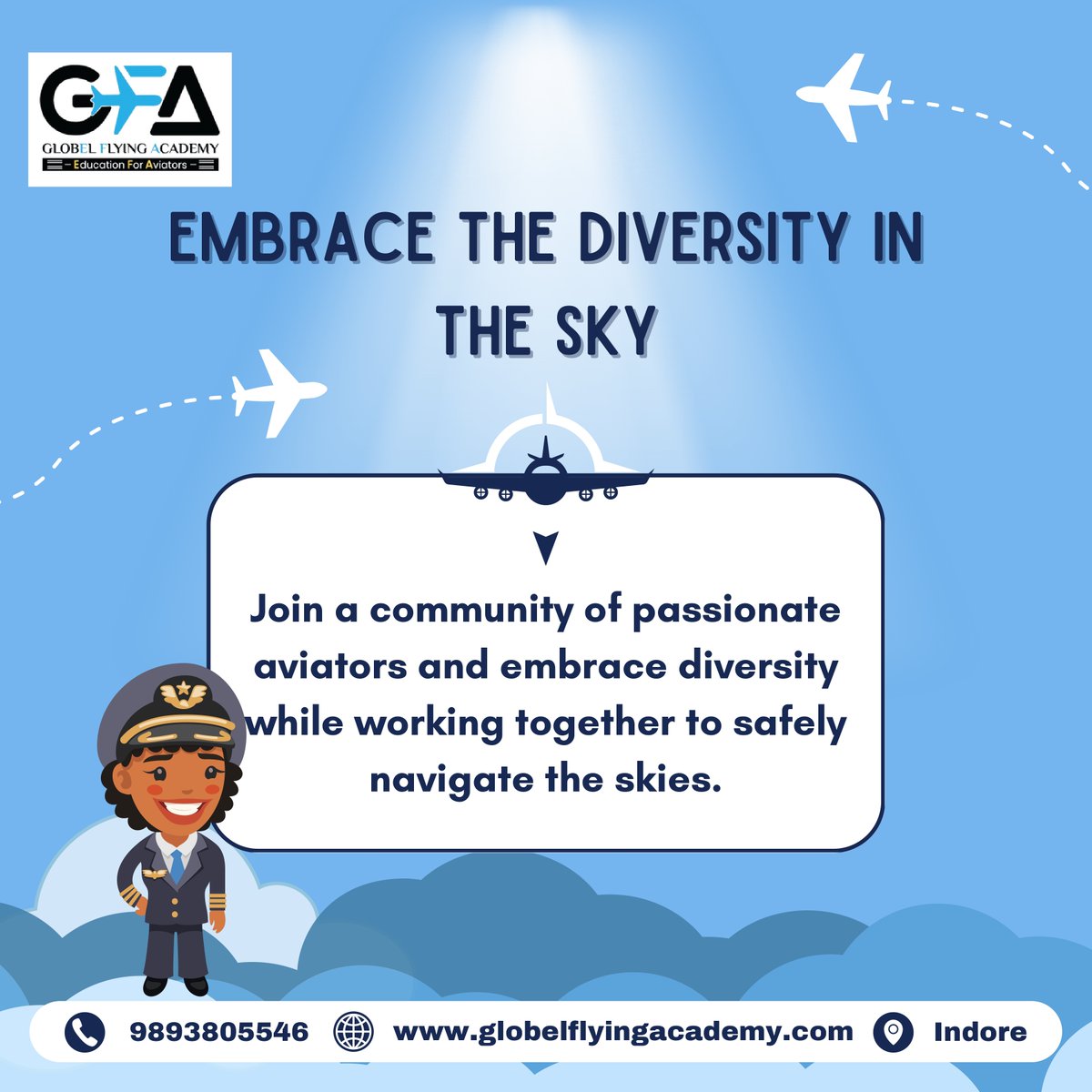 GFA_Indore's tweet photo. Step into the captivating lifestyle of a pilot with GFA, where every day is a journey of adventure and skies beckon endlessly.

📞 +91-98938 05546
🌐 https://t.co/Cde7PtFxCA

#GFA #PilotLife #AviationAdventure #SkyHigh #FlightSchool #DreamJob #FlyWithGFA #AviatorsLife https://t.co/cQWzJ2Lhro