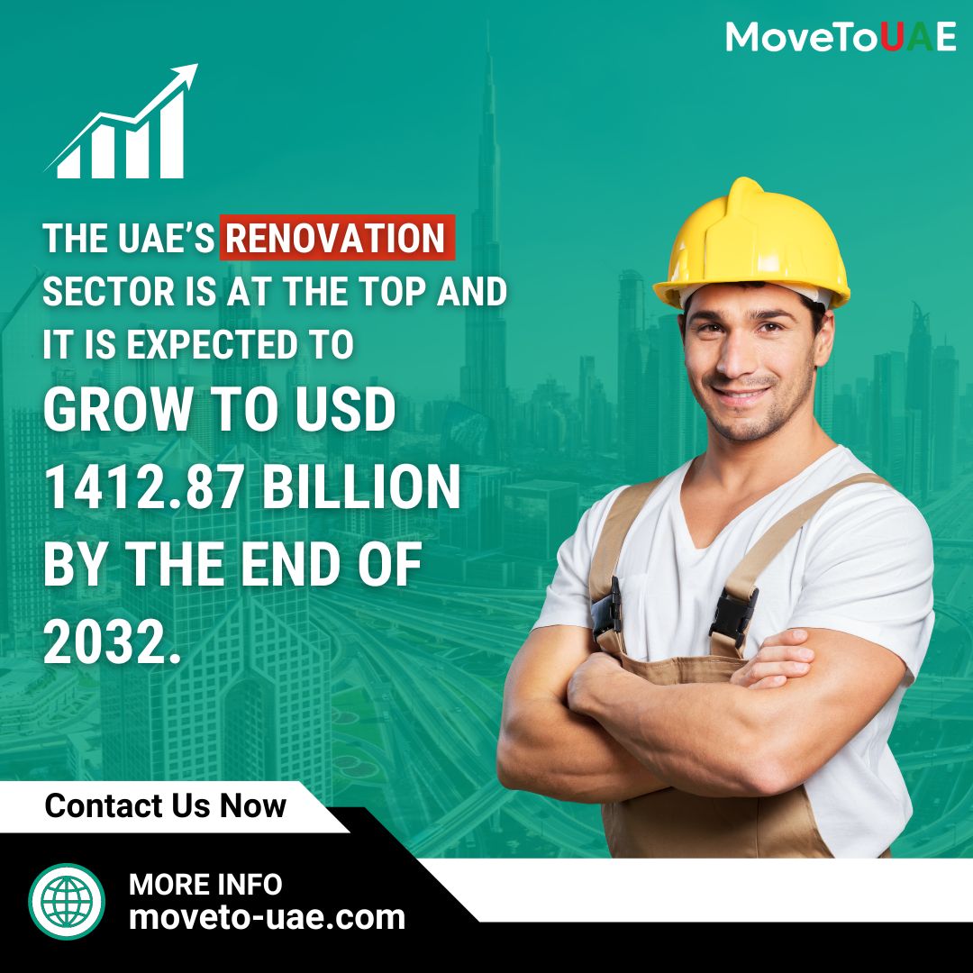 MovetoUAE's tweet image. 🚀 The UAE's renovation sector is booming and projected to reach USD 1412.87 billion by 2032! Don't miss out on this incredible growth. Contact us now for more info: moveto-uae.com 🌟

#uaelife #silverpack #uaeevents #uaejobs #uaevisa #exploreuae #emirates #burjkhalifa
