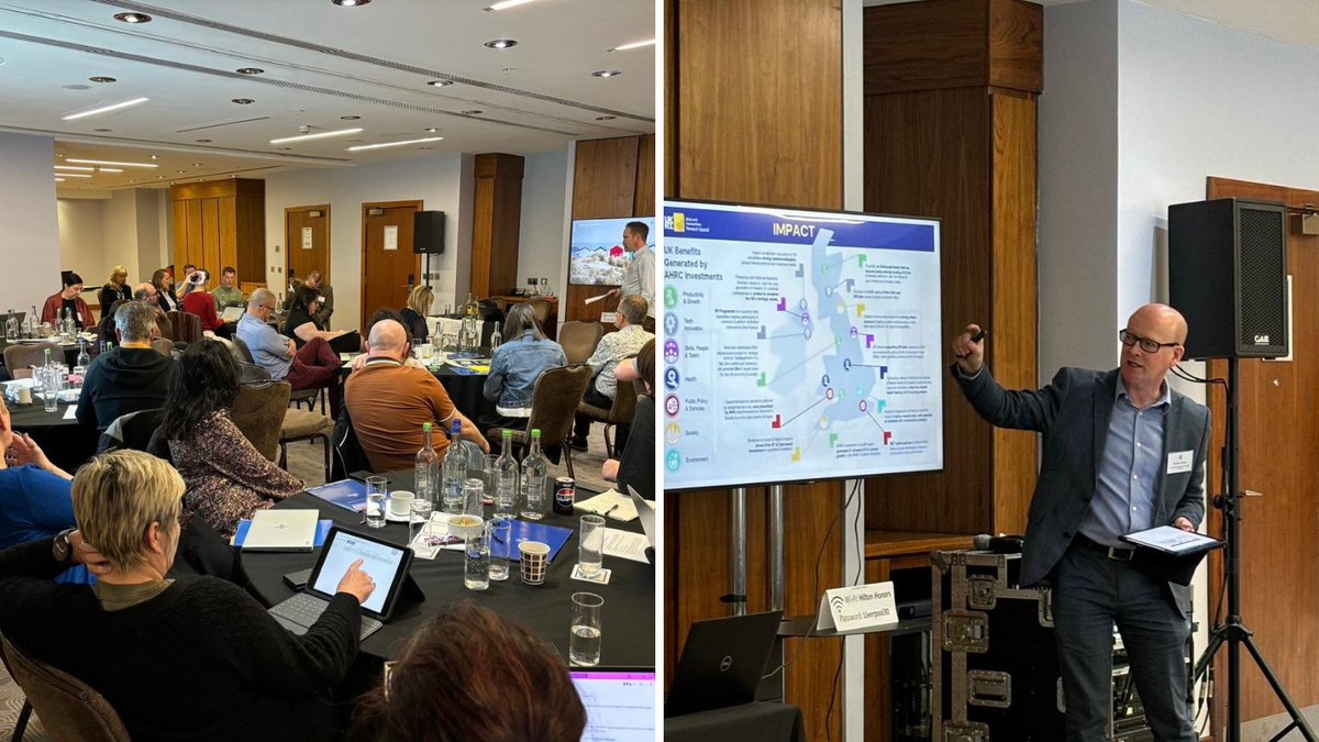 QEdPrizes's tweet image. A busy Coronation Challenge workshop exploring the role of HE and FE in driving innovation in #CreaTech is drawing to a close... Highlights yesterday included a visit from @allansudlow from @ahrcpress. Thanks to all our brilliant #QAPrize-winners who attended. @DCMS