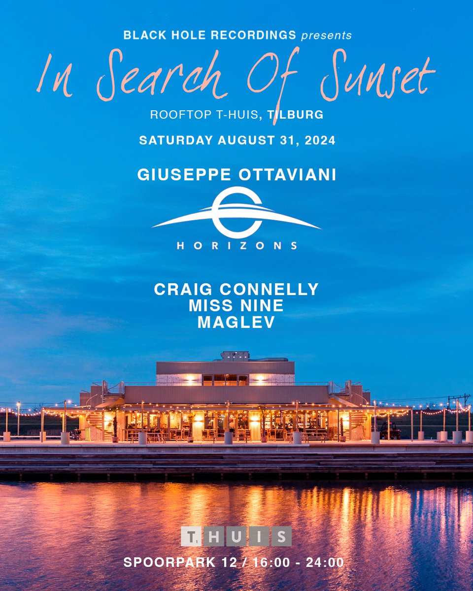 Black Hole Recordings (@blackholerec) on Twitter photo After two sold-out editions, we are beyond excited to announce our upcoming In Search Of Sunset on August 31st πΆ Experience <a href="/GOttaviani/">Giuseppe Ottaviani</a>, <a href="/craig_connelly/">Craig Connelly</a>, <a href="/djmissnine/">Miss Nine</a> & @MaglevMusic during this exclusive rooftop event. Tickets are now available. blackhole.lnk.to/search24 After two sold-out editions, we are beyond excited to announce our upcoming In Search Of Sunset on August 31st πΆ Experience <a href="/GOttaviani/">Giuseppe Ottaviani</a>, <a href="/craig_connelly/">Craig Connelly</a>, <a href="/djmissnine/">Miss Nine</a> & @MaglevMusic during this exclusive rooftop event. Tickets are now available. blackhole.lnk.to/search24