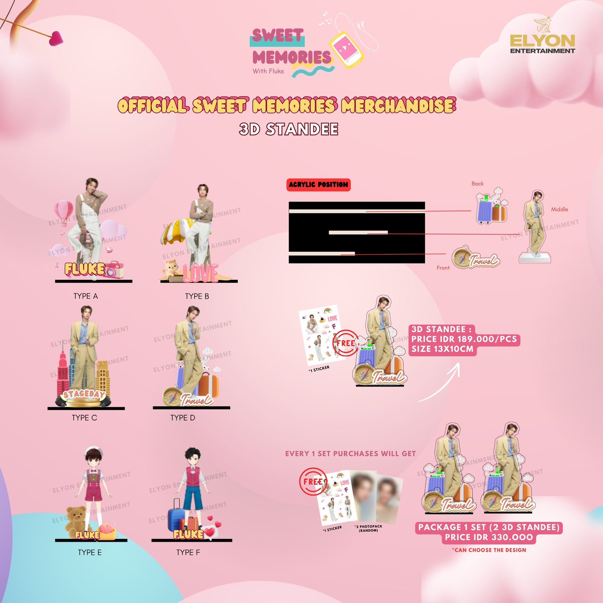 ElyonManagement's tweet photo. Merchandise Fluke Special event Sweet memories available on https://t.co/eoQ9ptc3hI

Stay tune on June 16,2024
Time : 01.00 p.m (GMT+7) Thailand time/Jakarta time.

Happy shopping ✨

#sweetmemorieswithflukeinjakarta #เจ้าแก้มก้อน https://t.co/6MFfofVSMw