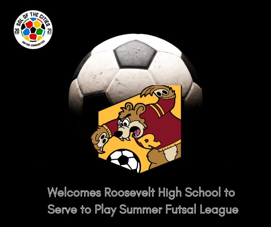 solofthecities's tweet photo. #Solofthecities is excited to announce the Roosevelt Teddies Boys &amp; Girls soccer programs for the 2024 #servetoplay summer futsal league! 
-
Welcome to the SOL family! 
We can’t wait to see all of the athletes and families this summer.

#playwithsol #servewithsol #gatesopen https://t.co/WyNptLH2dp