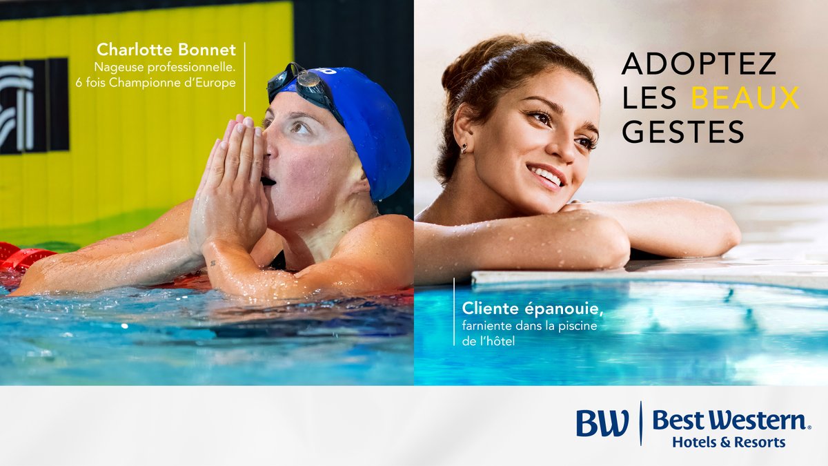 [ADOPTEZ LES BEAUX GESTES] 👏

Après l'effort, le réconfort !

D'un bassin de compétition à une piscine d'hôtel, chaque instant est important. Charlotte Bonnet, après l'adrénaline du grand bassin, relâche la pression face aux résultats. Tout comme nos clients🤝

#teambestwestern