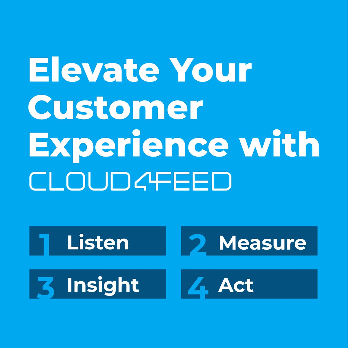 Cloud4feed's tweet photo. Empower your brand with Cloud4Feed✨

🔊Listen:Hear your customers at every touchpoint.
📊 Measure:Track experience metrics in real-time.
💡Insight:Use advanced visualization and algorithms. 🚀Act:Get alerts on dissatisfied customers and close the feedback loop quickly.

#CX #C4F https://t.co/Do2YBeQmek