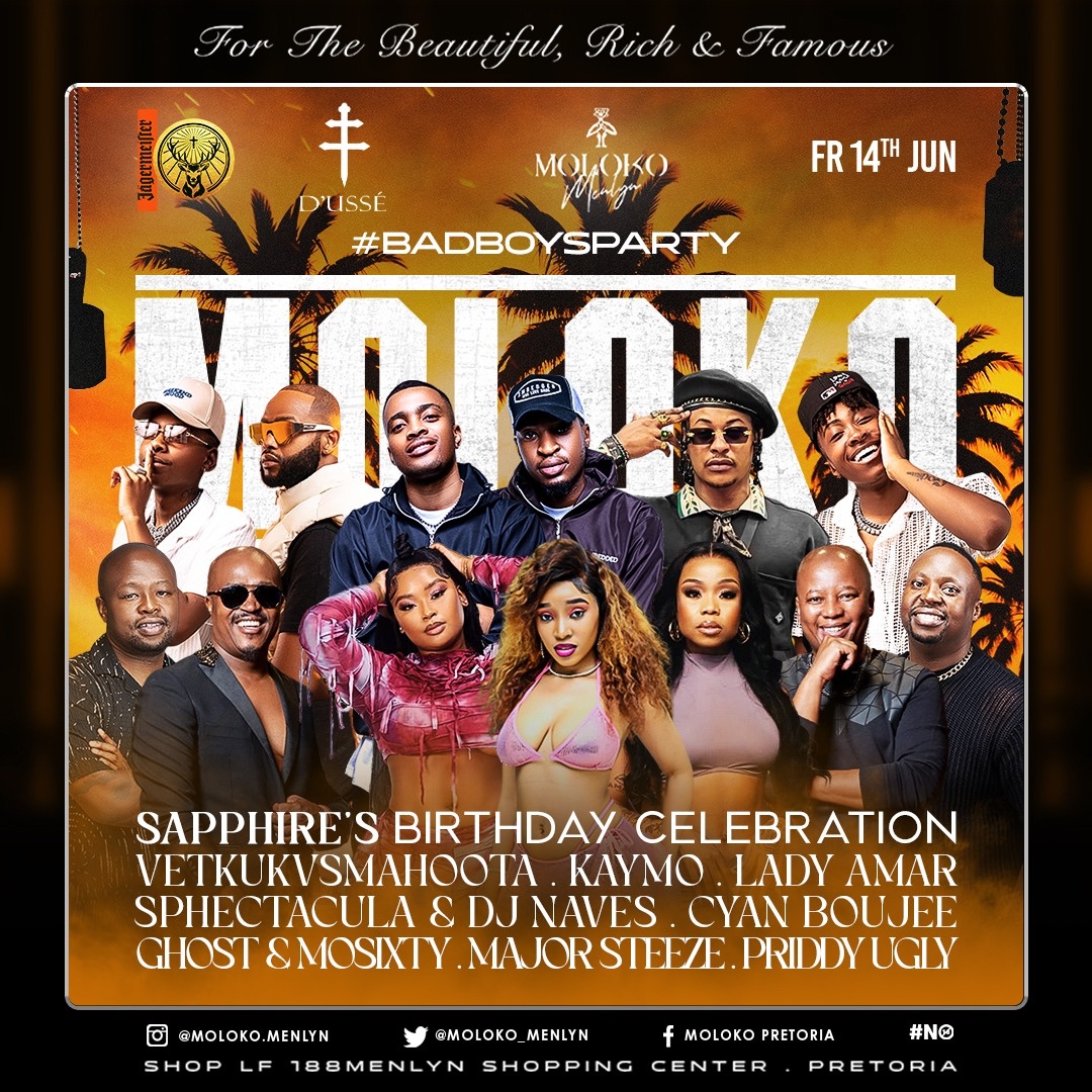 Tshepinizer's tweet photo. Bad B⭕️YS Theme party @Moloko_Menlyn…Best entertainment in Town let’s operate such a big event and bottles up🔥🔥🔥🔥 #Molokofridays 
#faceofmoloko
#badboys
#ladieslovemoloko https://t.co/52JlcKY65M
