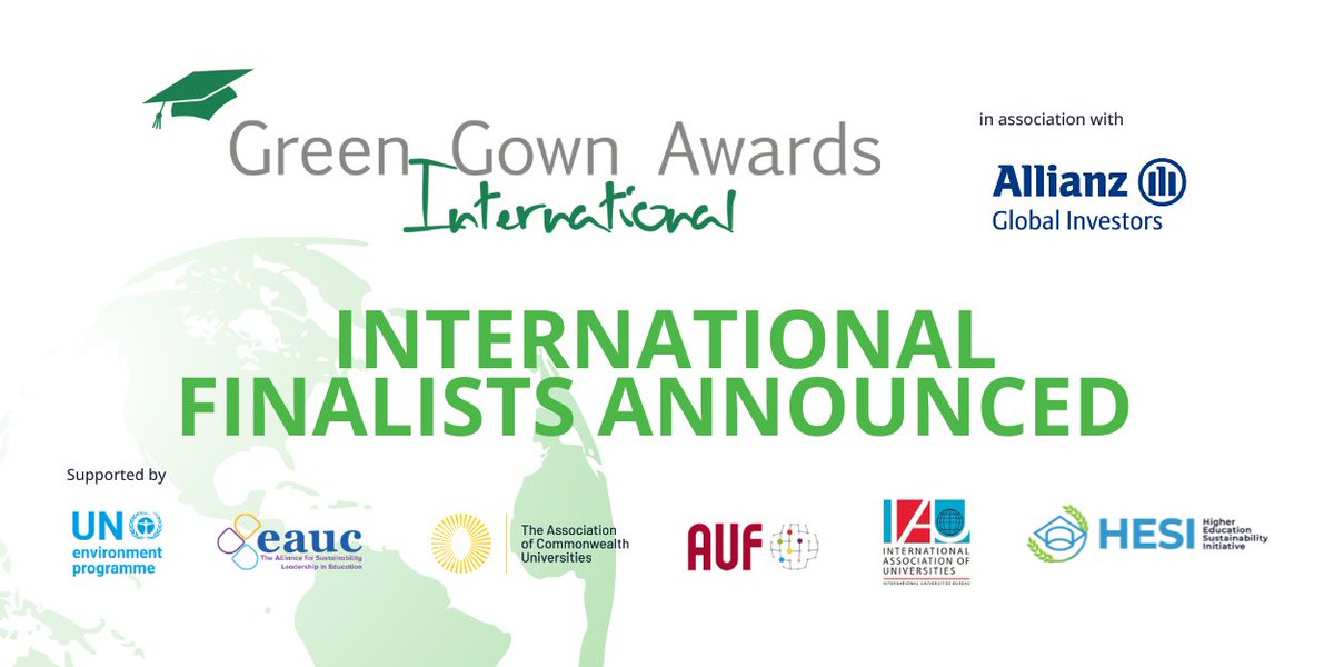 🎉  Today we can officially announce the finalists of the 2024 International Green Gown Awards, in partnership with <a href="/Allianz/">Allianz</a> Global Investors. 

🌎 Congratulations to the 95 finalists from 28 countries across 8 categories! 

See who made the shortlist: ow.ly/zWNE50ShMfz