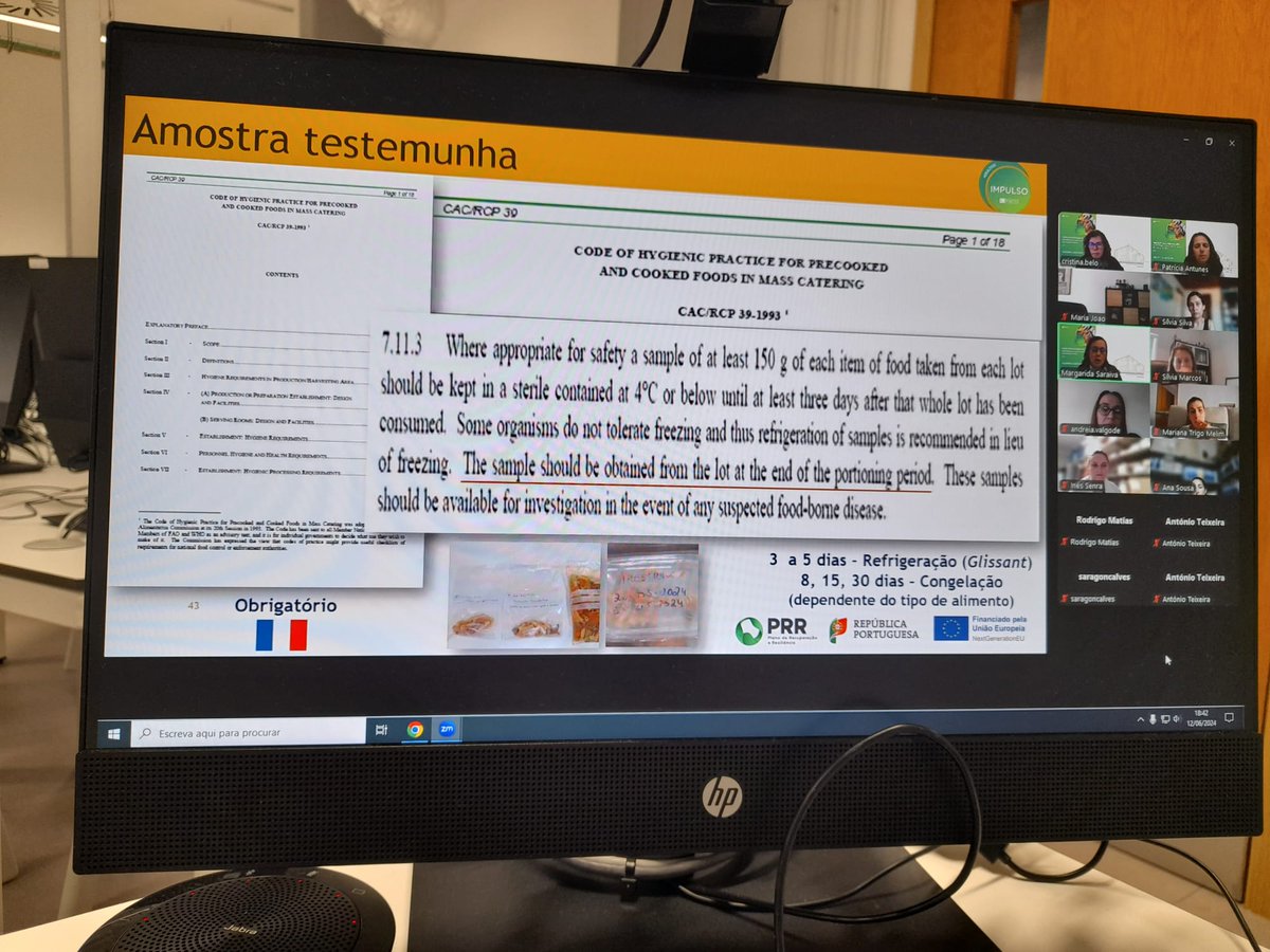 patantunes1973's tweet photo. Yesterday we started Module III of the PRR course "Microbiological Analysis in the food chain for the food sector"! Essential updates to implement and monitor the Microbiological Surveillance program in food preparation and distribution establishments! #fcnaup, #insa #ahresp https://t.co/GvWaA2xwAy
