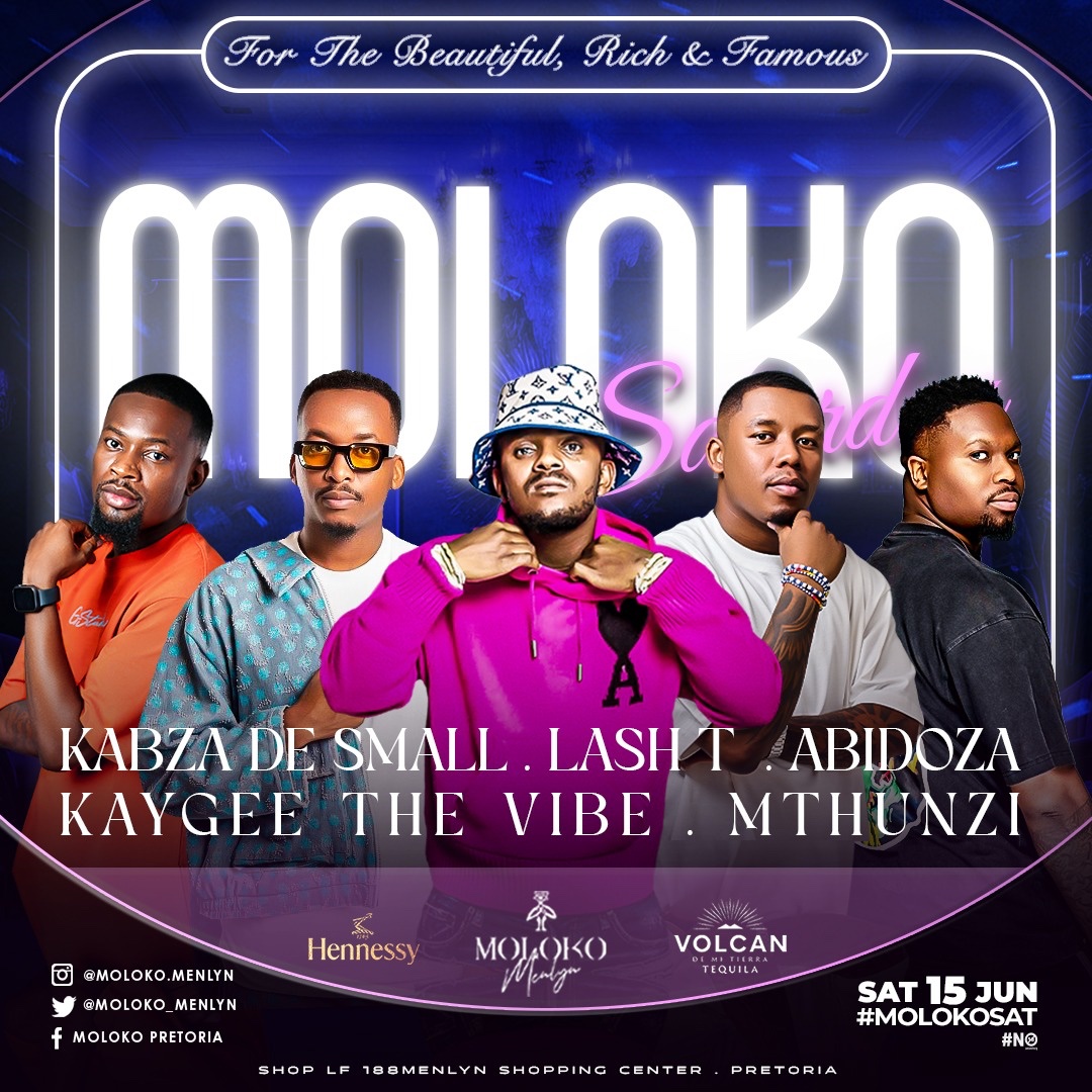 Tshepinizer's tweet photo. #rich4eversat M⭕️L⭕️K⭕️ Saturdays with @KabzaDeSmall_ LIVE @Moloko_Menlyn 🔥🔥🔥😎😎😎Gonna be a huge Mazza and on the 16th June Youth day &amp; Father’s Day we still got you on lock😎😭💣🔥 #molokomenlyn #faceofmoloko https://t.co/REPU11Duzp