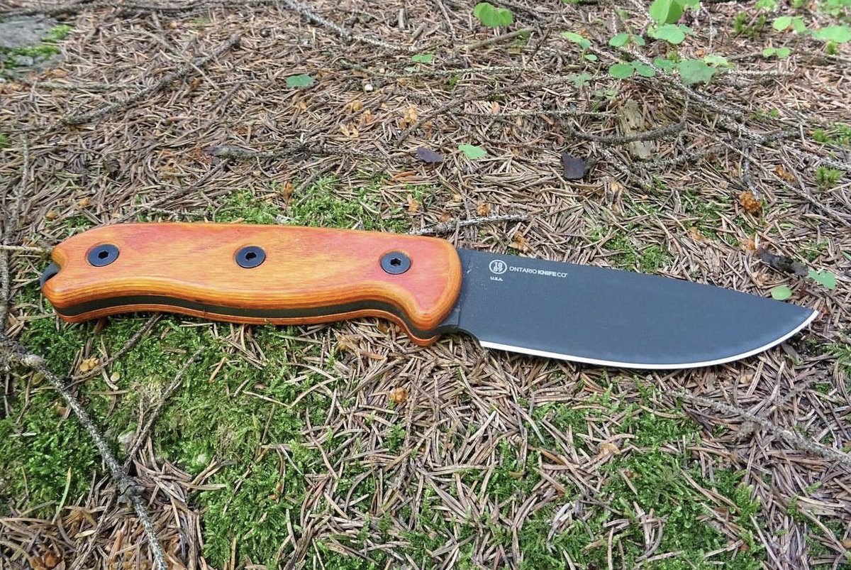 OntarioKnife's tweet photo. If you’re someone that likes to inject a little color to their tools but maintains a high quality standard then check out the #TAK2! Everything you love about the #RATFixedBlades with an updated Honey Gold hardwood handle and black leather sheath! #MadeinUSA 👌🏽🔪 🇺🇸
#OKC1889 https://t.co/8XqBbECWMn
