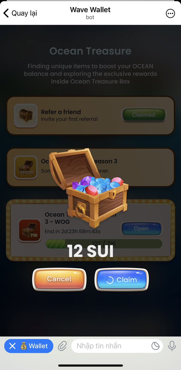 BevisKal's tweet image. Anh em #OCEAN có NFT #WOG vào claim nhé.