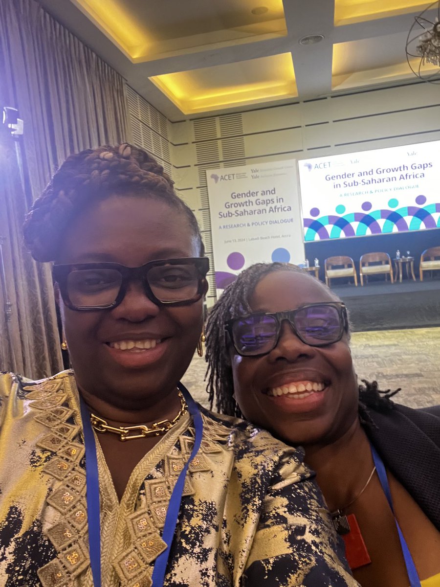 ⁦<a href="/AcetforAfrica/">African Center for Economic Transformation (ACET)</a>⁩ <a href="/MOGinAfrica/">Mavis Owusu-Gyamfi 🇬🇭🇬🇧🌍</a> at the Gender &amp; Growth Gaps in Sub-Saharan Africa Research &amp; Policy Dialogue!