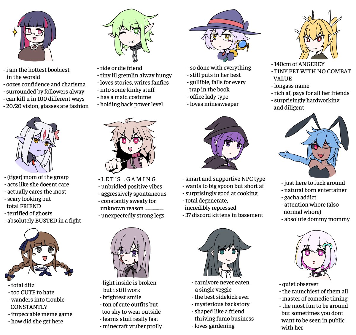 pick a waifu (cultured version) bonus points if you can name them all, image size:1200x1128