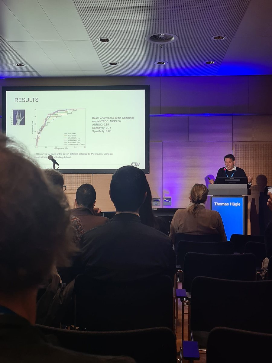 Digital Rheumatology Network (@digital_rheuma) on Twitter photo Today at EULAR, <a href="/hugle_t/">Thomas Hügle</a> delivered an inspiring talk on the "Development of a Deep Learning Model for Automated Detection of Calcium Pyrophosphate Deposition on Hand Radiographs." His presentation highlighted groundbreaking advancements in using AI to enhance diagnostic Today at EULAR, <a href="/hugle_t/">Thomas Hügle</a> delivered an inspiring talk on the "Development of a Deep Learning Model for Automated Detection of Calcium Pyrophosphate Deposition on Hand Radiographs." His presentation highlighted groundbreaking advancements in using AI to enhance diagnostic