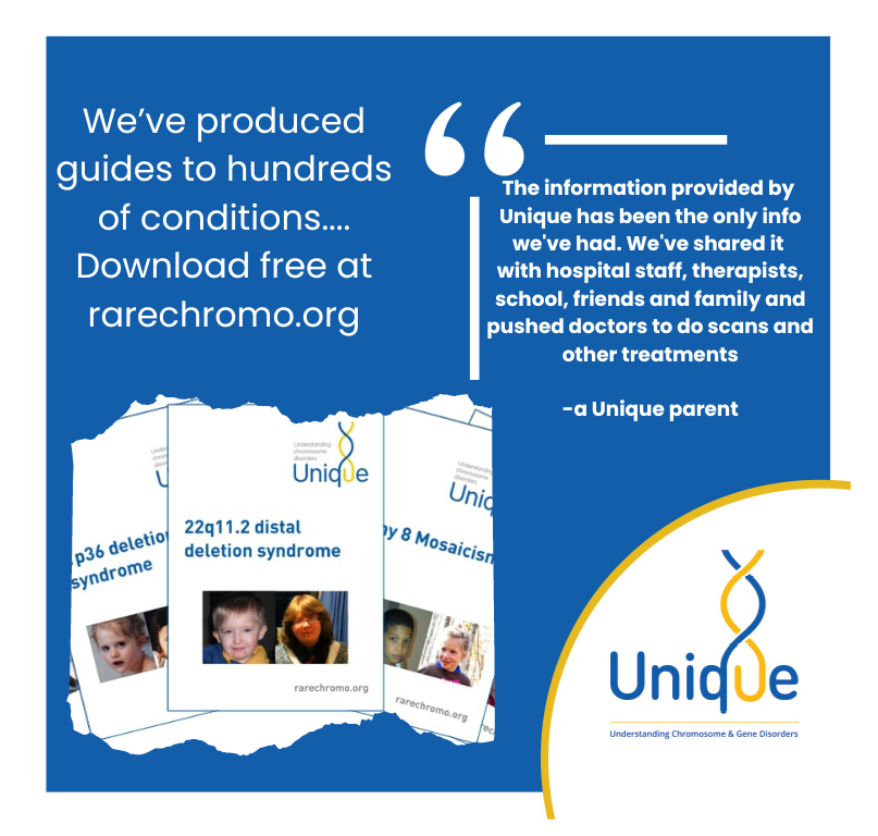 Unique_charity's tweet photo. Did you know? Our information guides to disorder-specific #rarechromosome and #gene conditions are available free to read and download at https://t.co/ag2cl33XxA
#uniquebutnotalone #rarechromoday #geneticdisorder #raredisease #awareness https://t.co/xtTOKdQTDZ