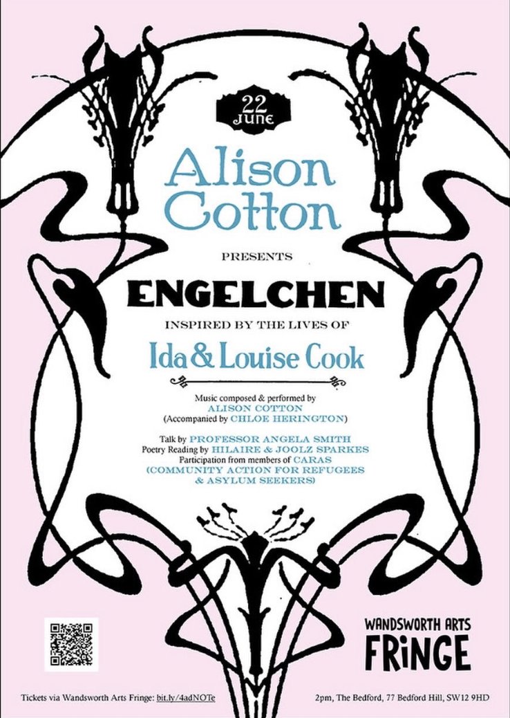 joolzess's tweet photo. Been practising my part from @Xilaire 's poem in London Undercurrents, as one of the amazing Cook sisters. Such a moving poem and story. Can't wait to be part of Englechen - a multimedia celebration from the talented @alison__cotton . Do join us @TheBedfordPub get your tix. https://t.co/5tHC5vJwIH