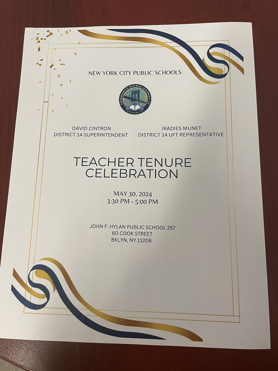 Here’s to some of the #Fantastic14 <a href="/UFT/">UFT</a> members this year who achieved the distinction of tenure <a href="/NYCSchools/">NYC Public Schools</a> for their exemplary practices and impact on student learning!  Congratulations- our future is ever brighter because of you! <a href="/NYCPSD14/">NYCPS District 14</a>