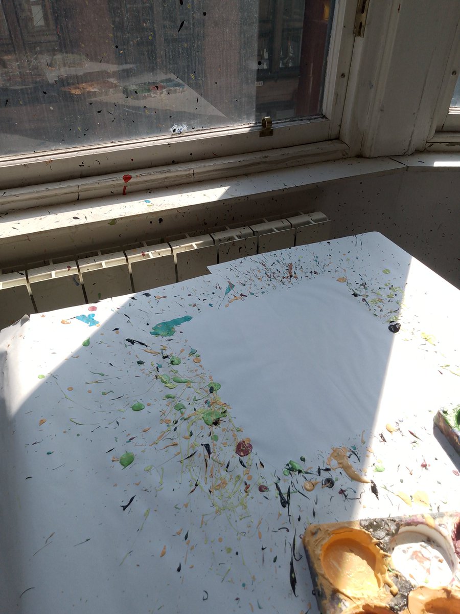 ArtistObi's tweet photo. Art is messy. that's the way we like it! #projectability #art #glasgow #trongate103 #jacksonpollock https://t.co/lzkJo8eaQ6